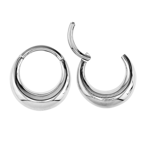 [S-SGM344-1.2-8] Steel 316L Hinged Segment Ring in Chunky Design