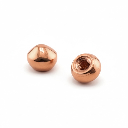 Titanium G23 Rose Gold Ti-PVD Coated Screw UFO Ball - 16GA(1.2mm)  