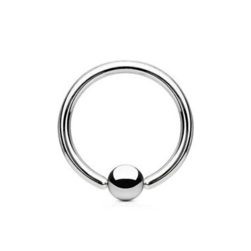 Steel 316L BCR with 3mm Clip-in Ball - 18GA(1.0mm)