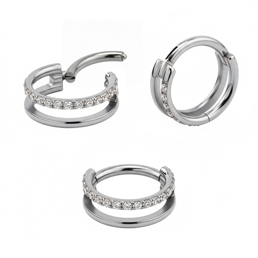 Steel 316L Hinged Segment Rings with sleek, moden Design 