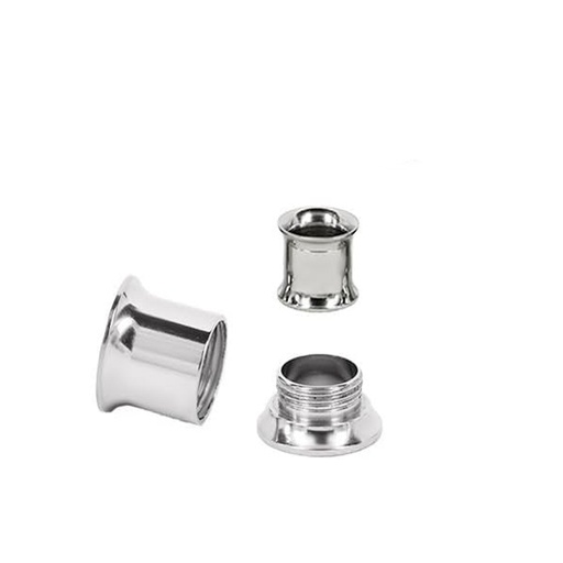 Steel 316L Double Flared Tunnel with Internal Thread 