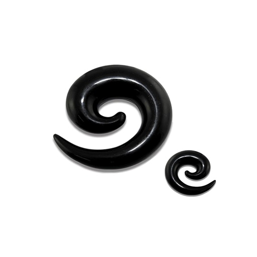 Silicone Flexible Expander Taper Spiral - Black 